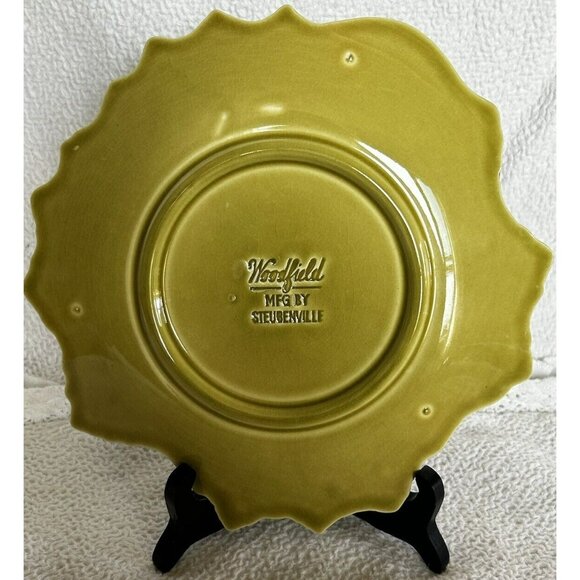 Woodfield Plates By Stubenville Set Of 3 Vintage Leaf Shaped Russell Wright 1941 - Picture 10 of 11